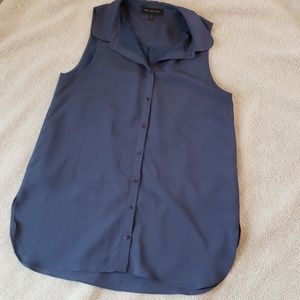 Slate blue blouse MM Couture